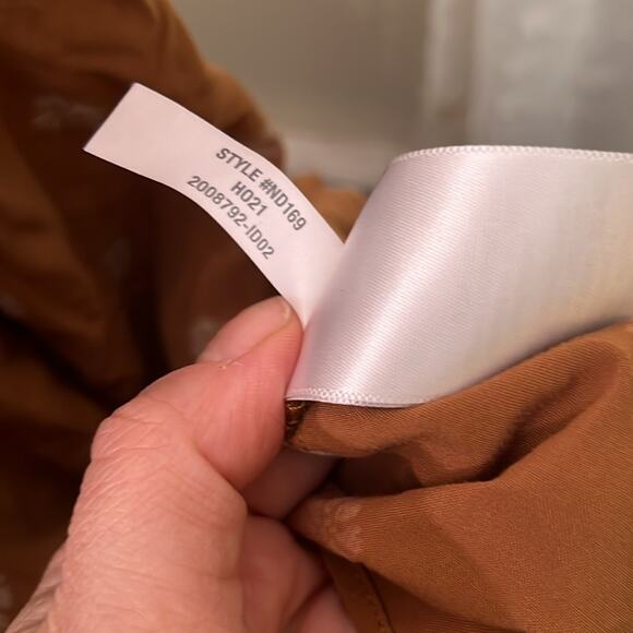 Madewell warm hickory bloom dot tie neck‎ tiered mini dress size medium - Picture 8 of 8